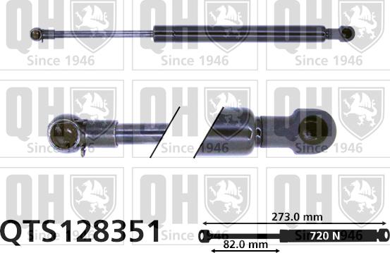 Quinton Hazell QTS128351 - Газов амортисьор, багажно / товарно пространство vvparts.bg