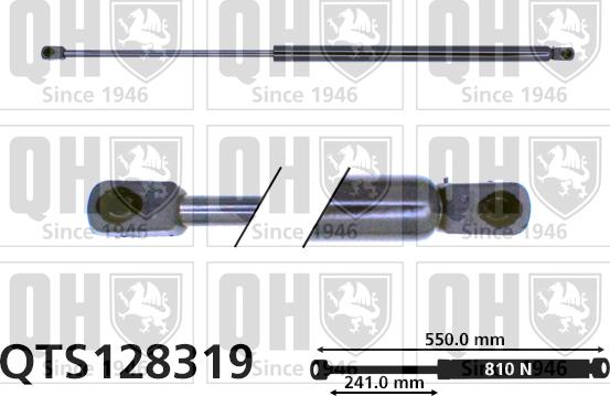 Quinton Hazell QTS128319 - Газов амортисьор, багажно / товарно пространство vvparts.bg