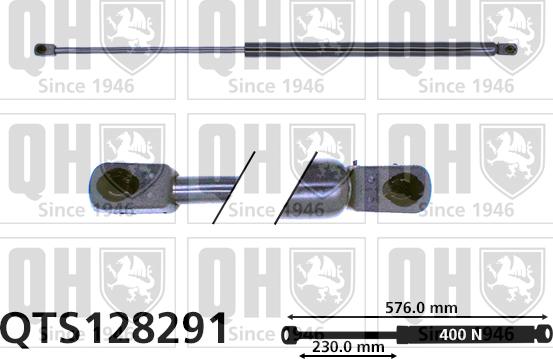 Quinton Hazell QTS128291 - Газов амортисьор, багажно / товарно пространство vvparts.bg