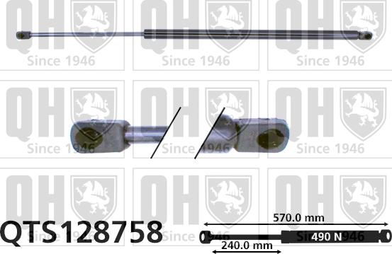 Quinton Hazell QTS128758 - Газов амортисьор, багажно / товарно пространство vvparts.bg