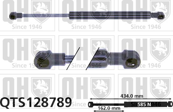 Quinton Hazell QTS128789 - Газов амортисьор, багажно / товарно пространство vvparts.bg