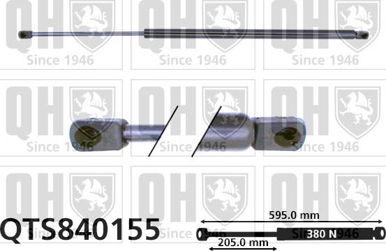 Quinton Hazell QTS840155 - Газов амортисьор, багажно / товарно пространство vvparts.bg