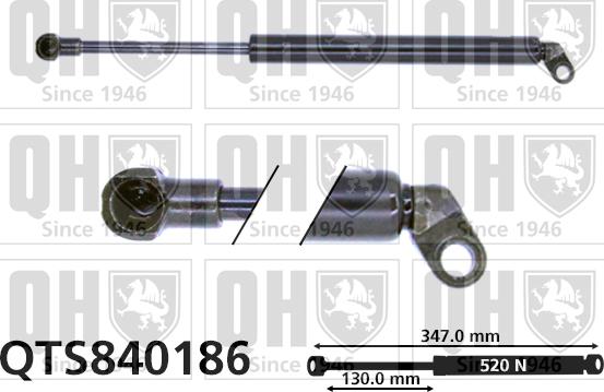 Quinton Hazell QTS840186 - Газов амортисьор, багажно / товарно пространство vvparts.bg