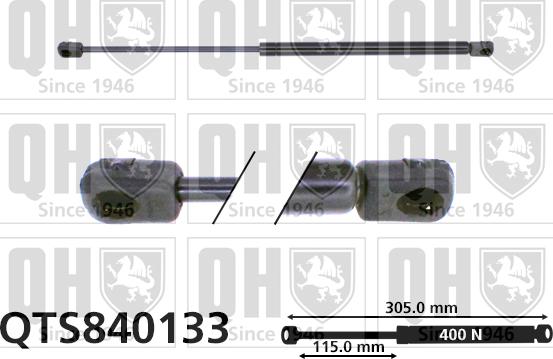 Quinton Hazell QTS840133 - Газов амортисьор, багажно / товарно пространство vvparts.bg