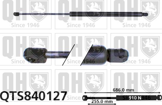 Quinton Hazell QTS840127 - Газов амортисьор, багажно / товарно пространство vvparts.bg