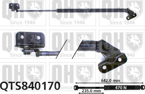 Quinton Hazell QTS840170 - Газов амортисьор, багажно / товарно пространство vvparts.bg