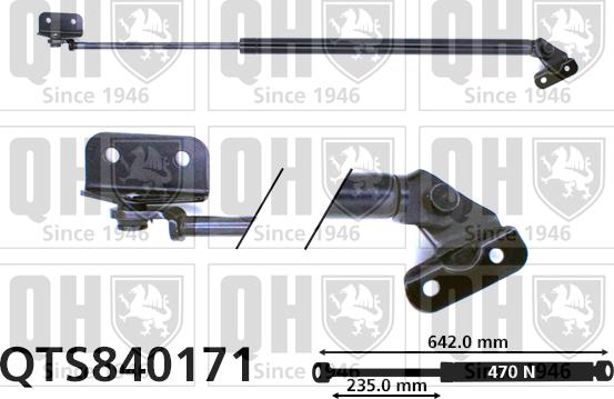 Quinton Hazell QTS840171 - Газов амортисьор, багажно / товарно пространство vvparts.bg