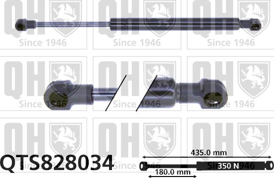 Quinton Hazell QTS828034 - Газов амортисьор, багажно / товарно пространство vvparts.bg