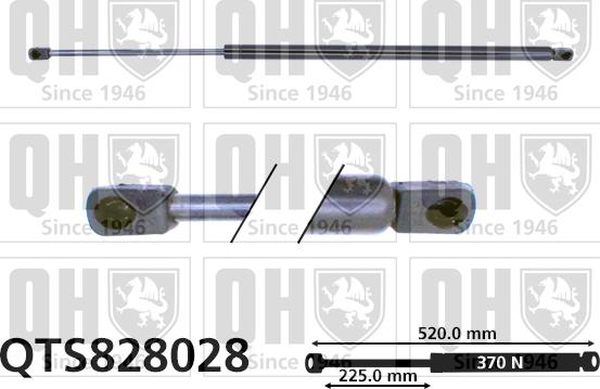 Quinton Hazell QTS828028 - Газов амортисьор, багажно / товарно пространство vvparts.bg