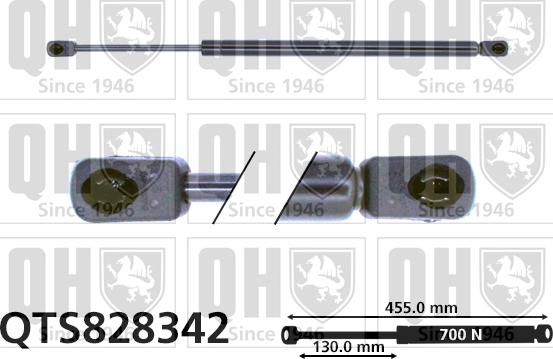 Quinton Hazell QTS828342 - Газов амортисьор, багажно / товарно пространство vvparts.bg