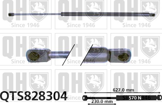 Quinton Hazell QTS828304 - Газов амортисьор, багажно / товарно пространство vvparts.bg