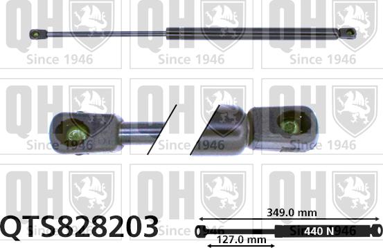 Quinton Hazell QTS828203 - Газов амортисьор, багажно / товарно пространство vvparts.bg