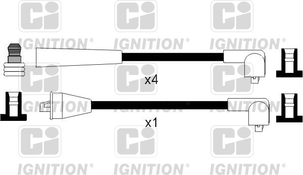 Quinton Hazell XC949 - Комплект запалителеи кабели vvparts.bg