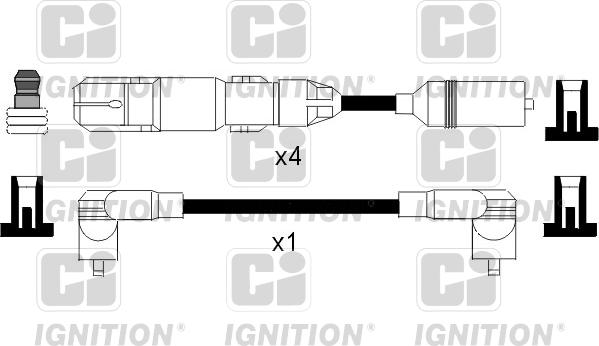 Quinton Hazell XC956 - Комплект запалителеи кабели vvparts.bg