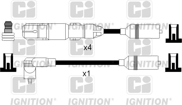 Quinton Hazell XC958 - Комплект запалителеи кабели vvparts.bg