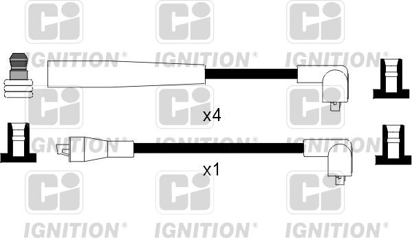 Quinton Hazell XC960 - Комплект запалителеи кабели vvparts.bg