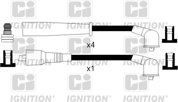 Quinton Hazell XC911 - Комплект запалителеи кабели vvparts.bg