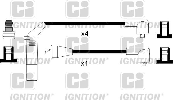 Quinton Hazell XC985 - Комплект запалителеи кабели vvparts.bg