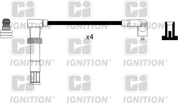 Quinton Hazell XC981 - Комплект запалителеи кабели vvparts.bg