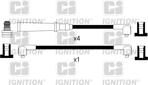 Quinton Hazell XC498 - Комплект запалителеи кабели vvparts.bg