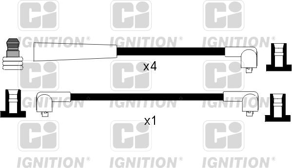 Quinton Hazell XC415 - Комплект запалителеи кабели vvparts.bg