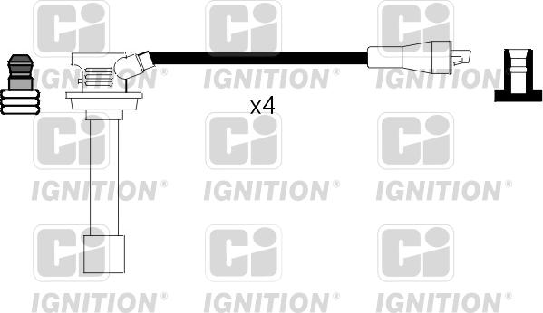 Quinton Hazell XC410 - Комплект запалителеи кабели vvparts.bg