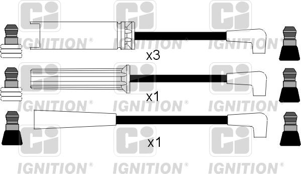 Quinton Hazell XC417 - Комплект запалителеи кабели vvparts.bg