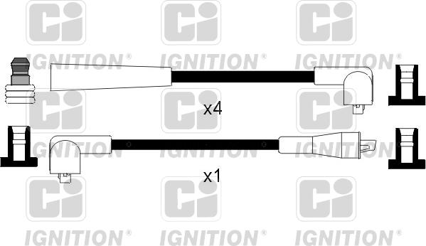 Quinton Hazell XC421 - Комплект запалителеи кабели vvparts.bg