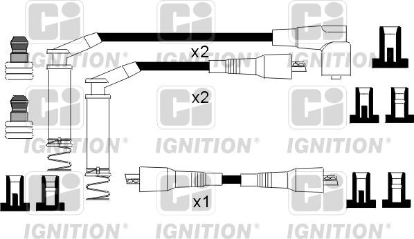 Quinton Hazell XC540 - Комплект запалителеи кабели vvparts.bg