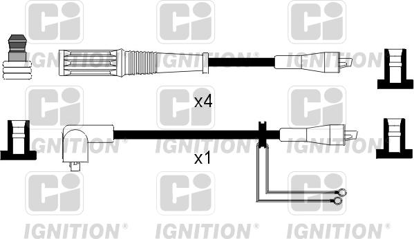 Quinton Hazell XC543 - Комплект запалителеи кабели vvparts.bg