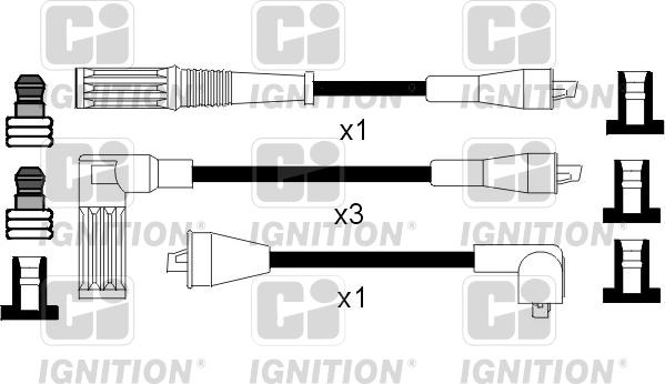 Quinton Hazell XC582 - Комплект запалителеи кабели vvparts.bg