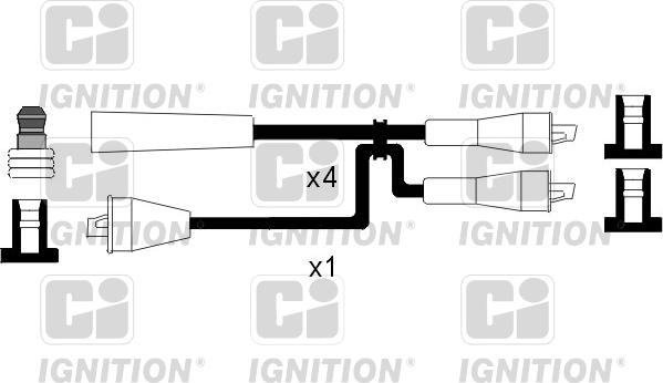 Quinton Hazell XC523 - Комплект запалителеи кабели vvparts.bg