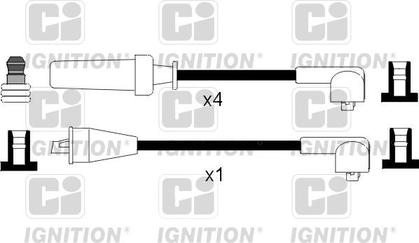 Quinton Hazell XC617 - Комплект запалителеи кабели vvparts.bg