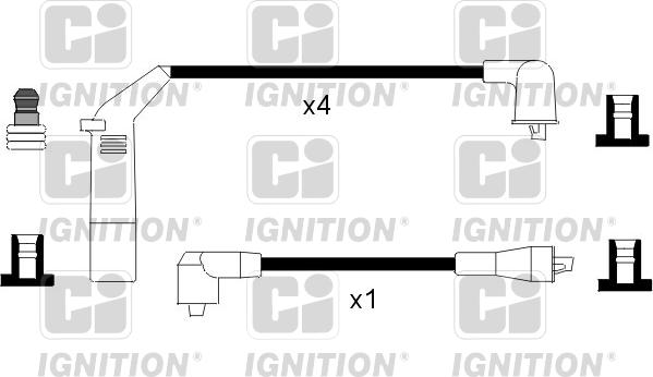Quinton Hazell XC1091 - Комплект запалителеи кабели vvparts.bg