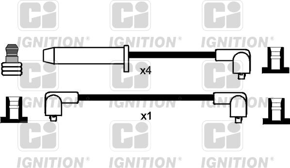 Quinton Hazell XC104 - Комплект запалителеи кабели vvparts.bg