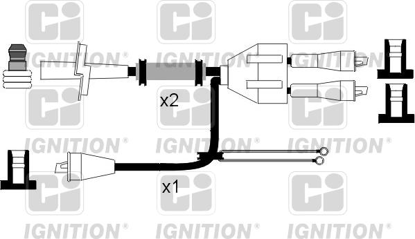 Quinton Hazell XC1052 - Комплект запалителеи кабели vvparts.bg