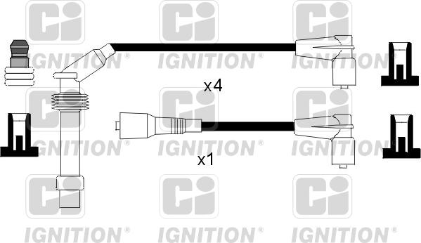 Quinton Hazell XC942 - Комплект запалителеи кабели vvparts.bg