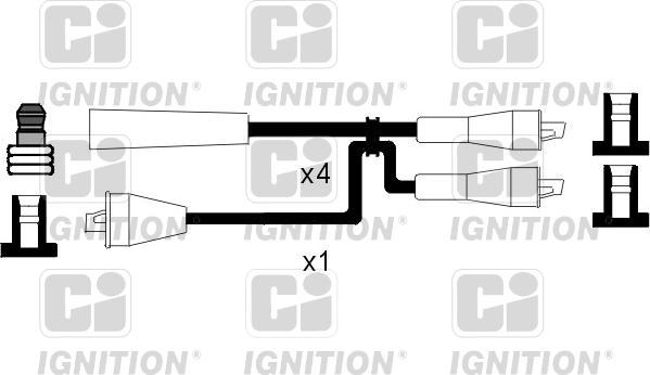 Quinton Hazell XC1013 - Комплект запалителеи кабели vvparts.bg