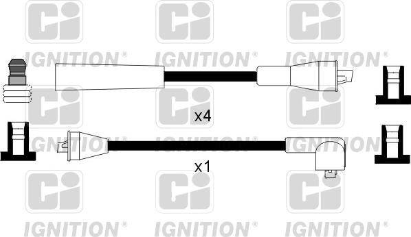 Quinton Hazell XC1025 - Комплект запалителеи кабели vvparts.bg