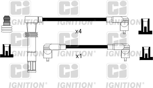 Quinton Hazell XC1028 - Комплект запалителеи кабели vvparts.bg