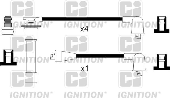 Quinton Hazell XC1027 - Комплект запалителеи кабели vvparts.bg