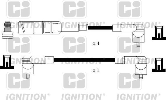 Quinton Hazell XC1198 - Комплект запалителеи кабели vvparts.bg