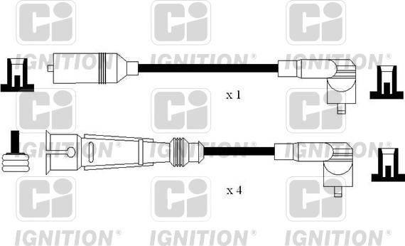 Quinton Hazell XC1197 - Комплект запалителеи кабели vvparts.bg