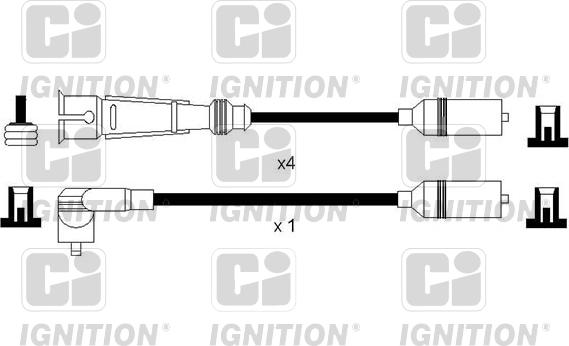 Quinton Hazell XC1149 - Комплект запалителеи кабели vvparts.bg