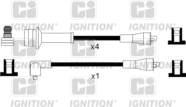 Quinton Hazell XC1107 - Комплект запалителеи кабели vvparts.bg