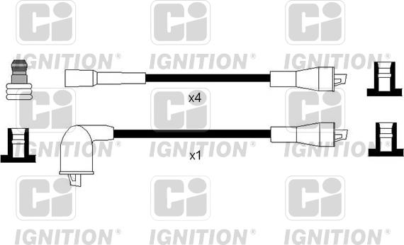 Quinton Hazell XC1180 - Комплект запалителеи кабели vvparts.bg