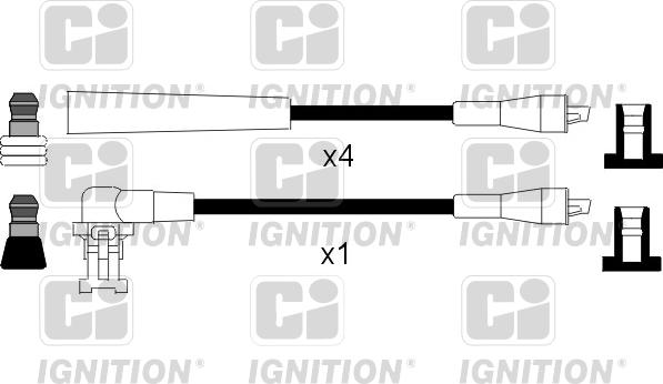 Quinton Hazell XC134 - Комплект запалителеи кабели vvparts.bg