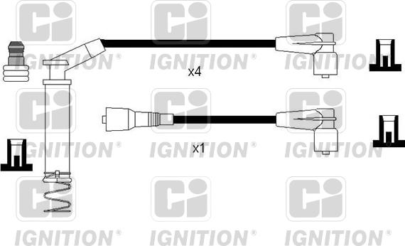 Quinton Hazell XC1236 - Комплект запалителеи кабели vvparts.bg