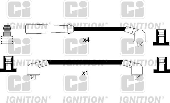 Quinton Hazell XC1231 - Комплект запалителеи кабели vvparts.bg