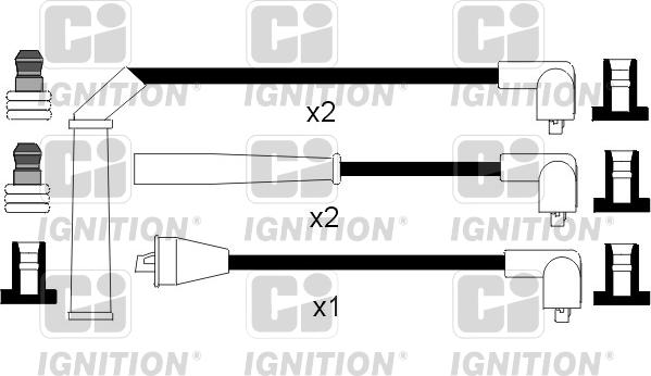 Quinton Hazell XC893 - Комплект запалителеи кабели vvparts.bg